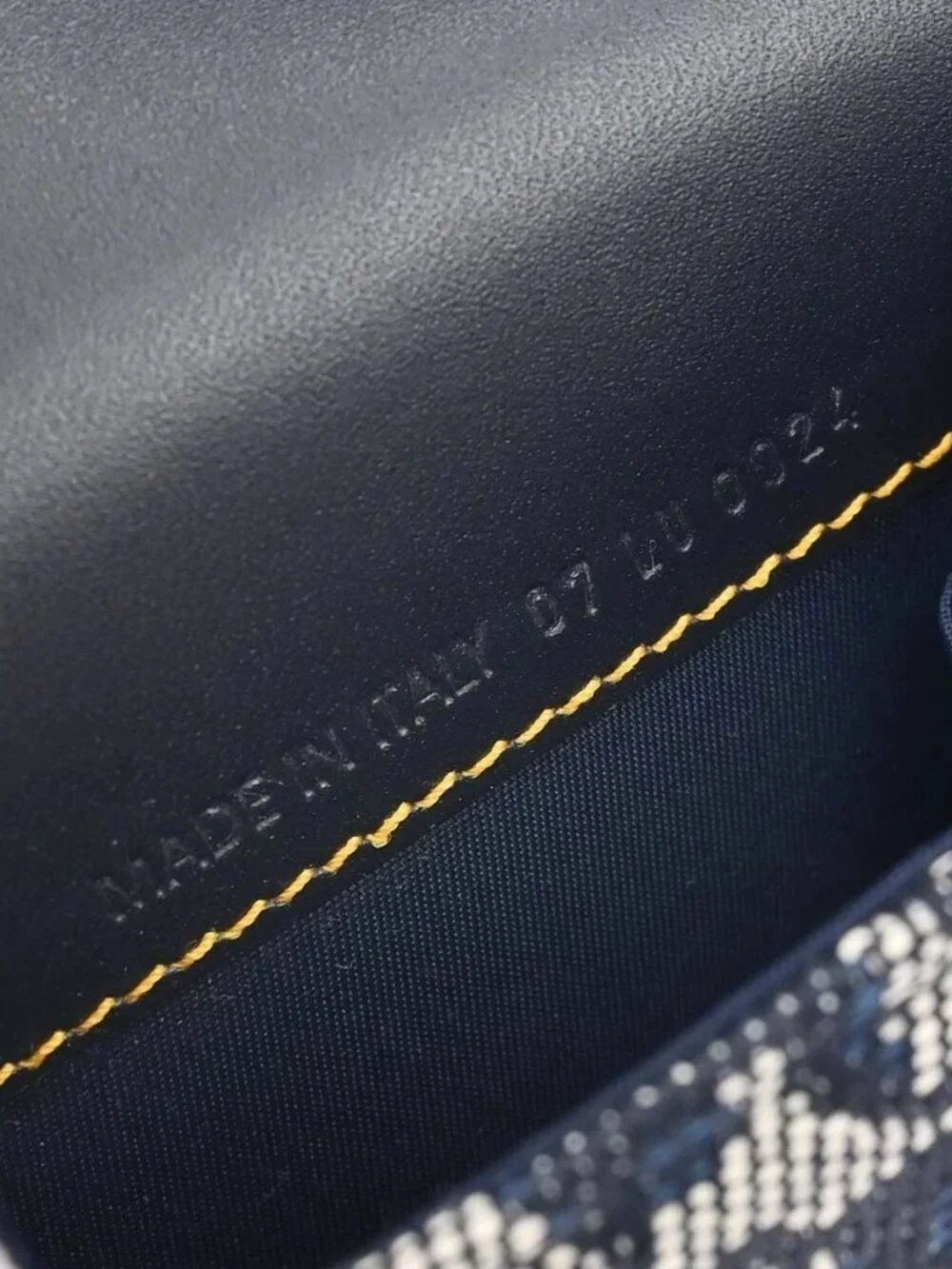 Christian Dior Navy Canvas Trotter Saddle Belt Pouch 07LU0024